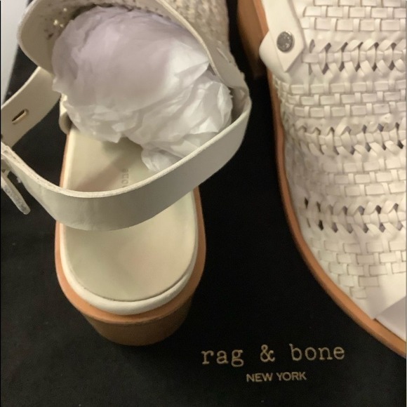 NWT Rag & bone ivory woven leather sandals size 5 - Picture 13 of 13